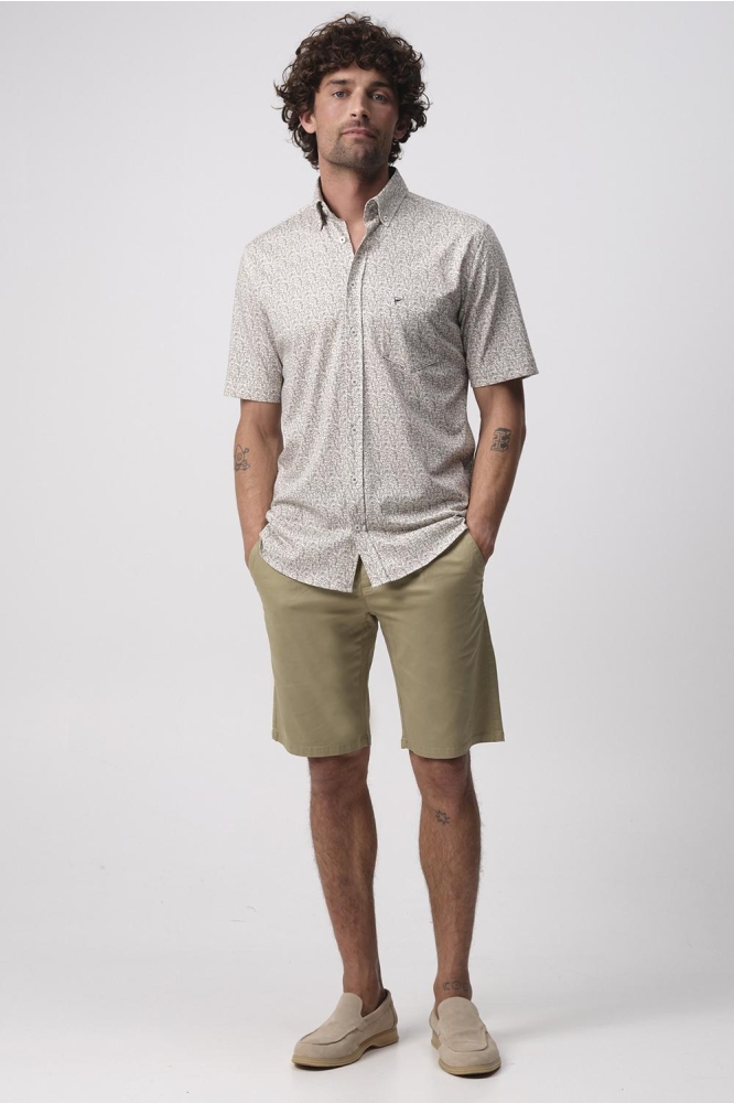 RANGER OVERHEMD KM 096156 4016 LIME CREAM DESSIN